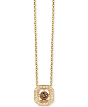 Le Vian Chocolatier Chocolate Deco Diamond Pendant Necklace (1/5 Ct. T.w.) In 14k Gold