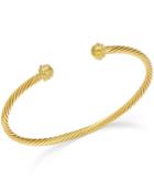 Twisted Cable Cuff Bracelet In 14k Gold