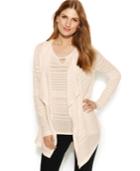 Calvin Klein Striped Open-front Cardigan