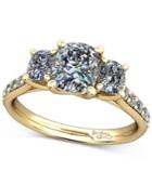 Diamond Shoulder And Accent Stone Mount Setting (1/2 Ct. T.w.) In 14k Gold
