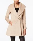 Trina Turk Wool-blend Skirted Wrap Coat
