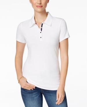 Charter Club Short-sleeve Polo Top, Only At Macy's
