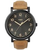 Timex Watch, Men's Premium Originals Classic Tan Leather Strap 42mm T2n677ab