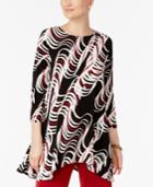 Alfani Handkerchief-hem Top, Only At Macy's
