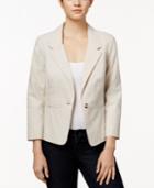 Kensie One-button Notched-lapel Blazer