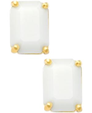 Kate Spade New York Gold-tone Emerald-cut Stud Earrings