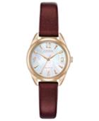 Citizen Drive From Citizen Eco-drive Women's Purple Vegan Leather Strap Watch 27mm