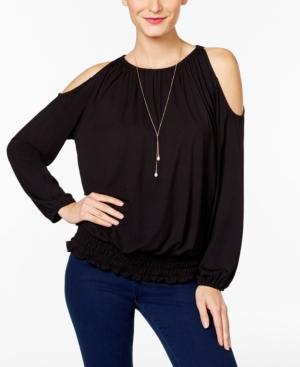 Inc International Concepts Cold-shoulder Peasant Top, Only At Macy's