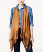 American Rag Fringed Perforated Faux-suede Vest, Only At Macy's