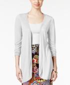 All @ Once Pleated-back Draped Cardigan