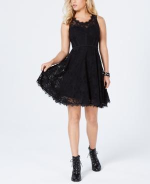 Guess Shaira Lace Fit & Flare Dress