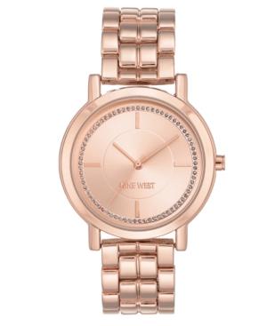 Nine West Women's Rose Gold-tone Bracelet Watch 38mm