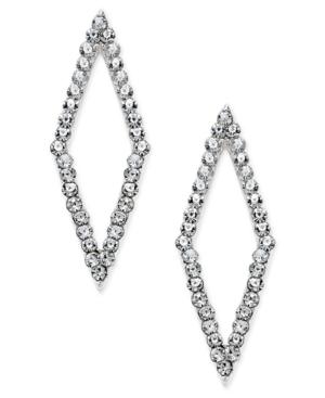 Inc International Concepts Silver-tone Pave Open Kite Earrings, Only At Macy's