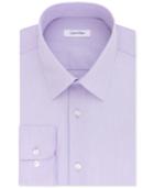 Calvin Klein Men's Steel Classic/regular Fit Non-iron Performance Stripe Dress Shirt, Only At Macy's