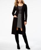 Kensie Ribbed Duster Cardigan