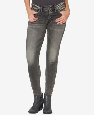 Silver Jeans Suki Black Wash Skinny Jeans