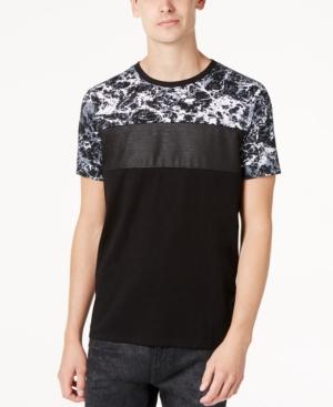 Guess Men's Granite Pattern-blocked T-shirt