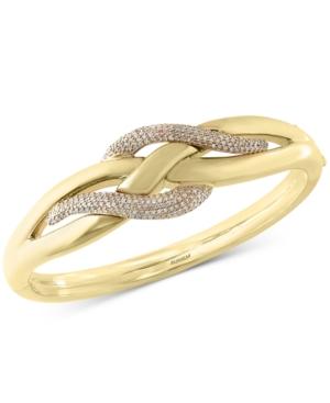 D'oro By Effy Diamond Electro Bangle Bracelet (9/10 Ct. T.w.) In 14k Yellow Gold