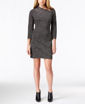 Calvin Klein Asymmetrical-collar Sweater Dress