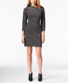 Calvin Klein Asymmetrical-collar Sweater Dress