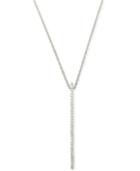 Wrapped In Love Diamond Linear Pendant Necklace (1/6 Ct. T.w.) In 10k White Gold, Created For Macy's