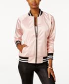 Say What? Juniors' Tiger Graphic Bomber Jacket