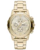 Fossil Watch, Men's Chronograph Dean Gold-tone Stainless Steel Bracelet 45mm Fs4867