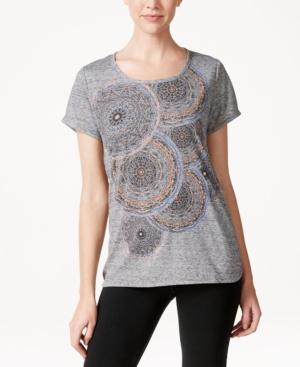 Style & Co. Printed Crew-neck T-shirt, Only At Macy's