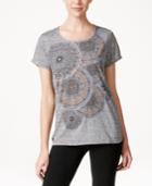 Style & Co. Printed Crew-neck T-shirt, Only At Macy's