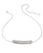 Inc International Concepts Silver-tone Pave Bar Choker Necklace, Only At Macy's