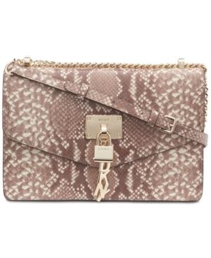 Dkny Elissa Snake Shoulder Flap Bag, Created For Macy's