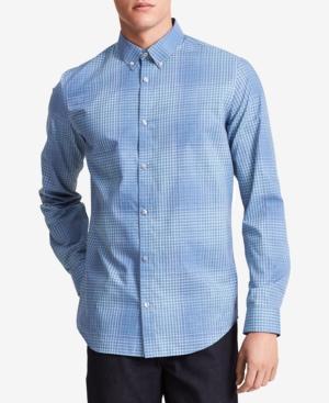 Calvin Klein Men's Infinite Non-iron Plaid Shirt