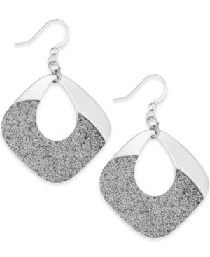 Style & Co. Glitter Oblong Chandelier Earrings