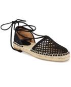 Frye Women's Leo Perforated Ankle-tie Espadrille Sandals Women's Shoes