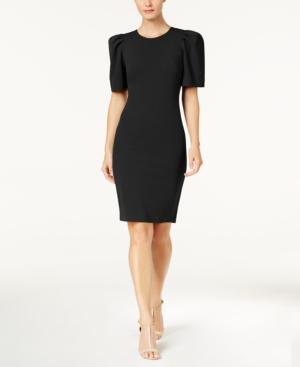 Calvin Klein Puff-shoulder Sheath Dress