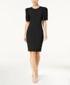 Calvin Klein Puff-shoulder Sheath Dress