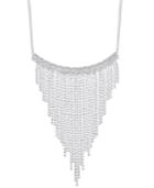 Inc International Concepts Silver-tone Pave Fringe Statement Necklace, Only At Macy's
