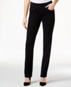 Jag Peri Straight-leg Pull-on Black Void Wash Jeans