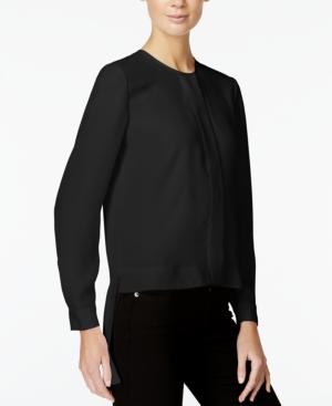 Armani Exchange High-low Button-front Top