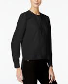 Armani Exchange High-low Button-front Top