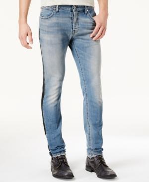 Just Cavalli Men's Side Stripe Distressed Jeans
