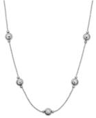 Giani Bernini Bead Station Necklace In Sterling Silver
