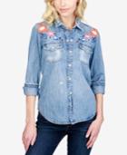 Lucky Brand Cotton Embroidered Denim Shirt