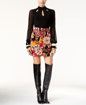 Inc International Concepts Floral-print A-line Skirt, Only At Macy's