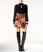 Inc International Concepts Floral-print A-line Skirt, Only At Macy's