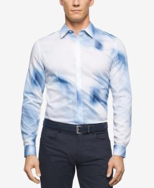 Calvin Klein Men's Long Sleeve Printed Shirt