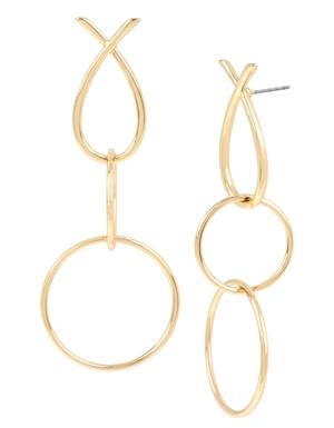 Bcbgeneration Twist Multi Circle Triple Drop Earring