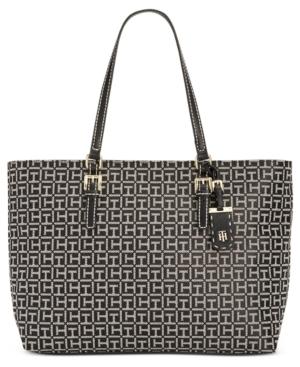 Tommy Hilfiger Julia Monogram Jacquard Tote