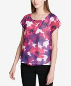 Calvin Klein Layered-look Chiffon Blouse