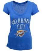 Majestic Women's Short-sleeve Oklahoma City Thunder V-neck T-shirt